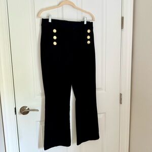 Lilly Pulitzer Black Pants with Gold Buttons